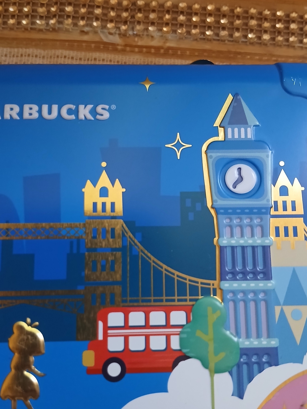 Starbucks Metal Mini Suitcase crossbody Container Purse Has A Little Dent - Picture 12 of 12